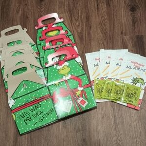McDonald's Grinch Party Favor Boxes - Green and Red